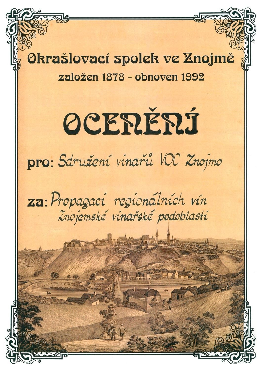 Aktualita: Ocenění Okrašlovacího spolku