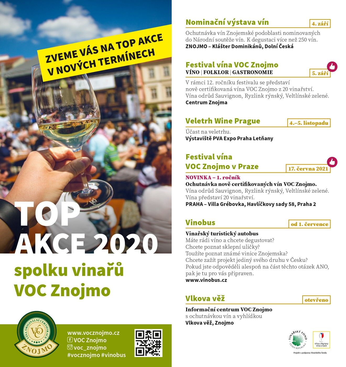Rok 2020 s VOC Znojmo s novými termíny. Konat se bude i tradiční festival vín