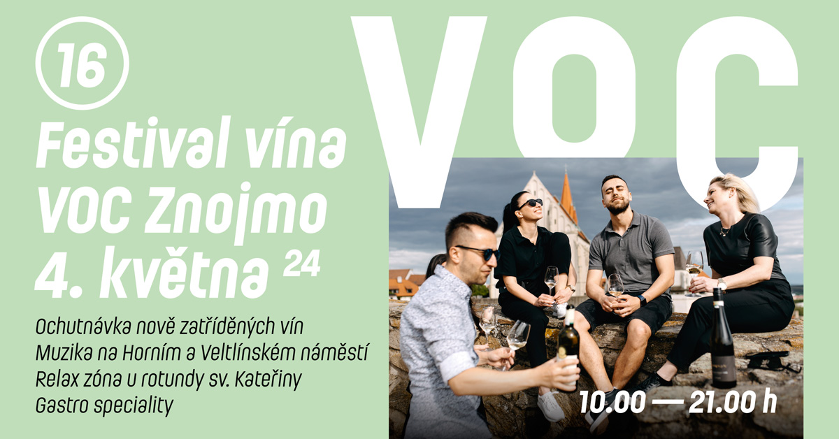 Festival vína VOC Znojmo již 4. května