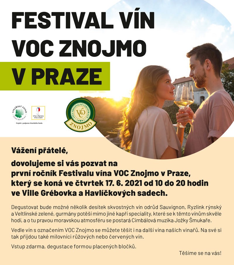 Festival vína VOC Znojmo v Praze